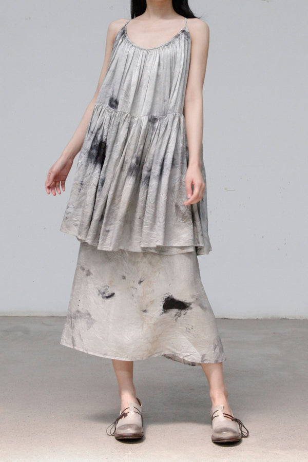 MUTEDANCE Halter Dyed Double Dress MD22SS70 Grey PM30